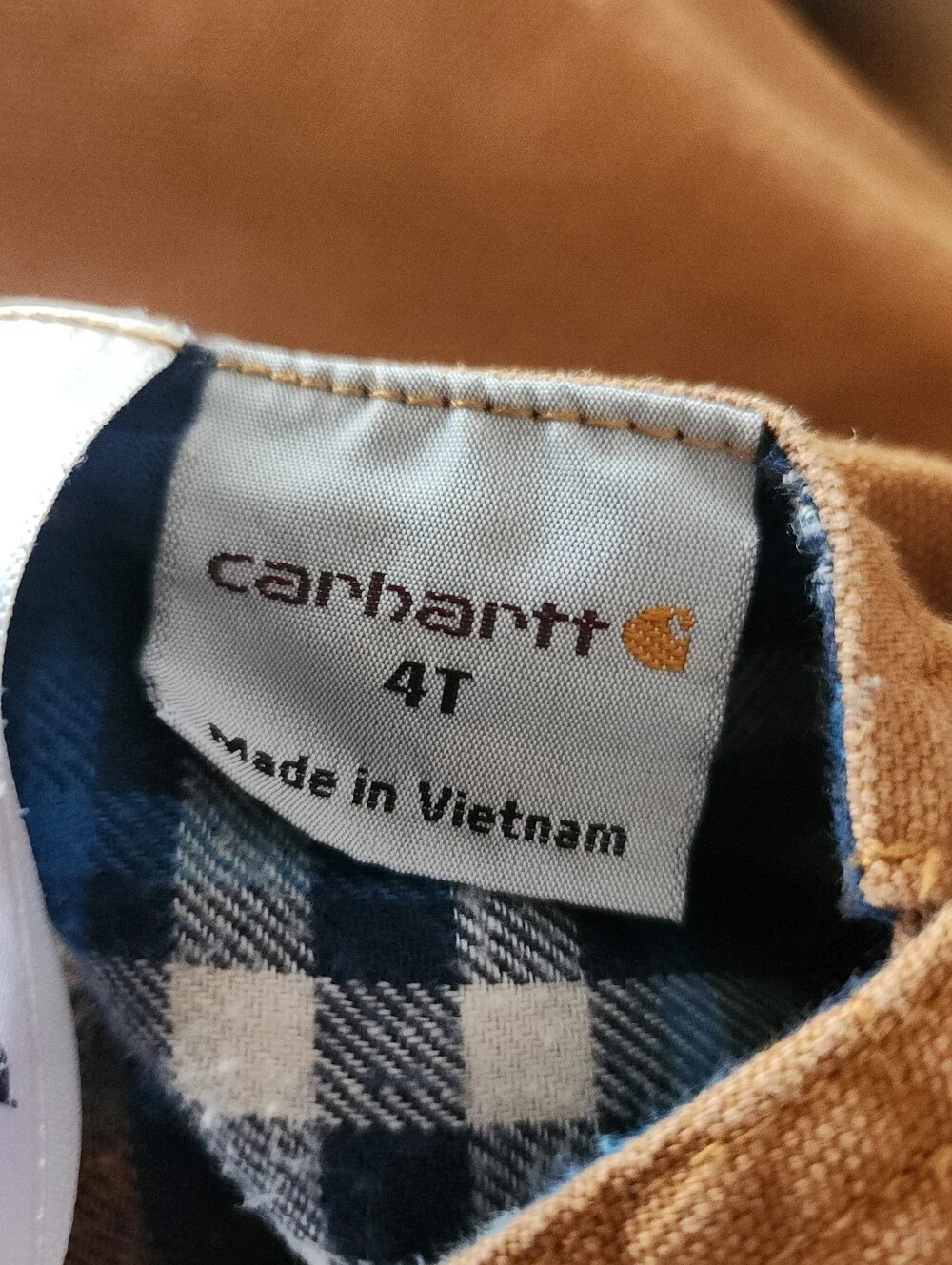 CARHARTT Duck Canvas Flannel Lined Overalls